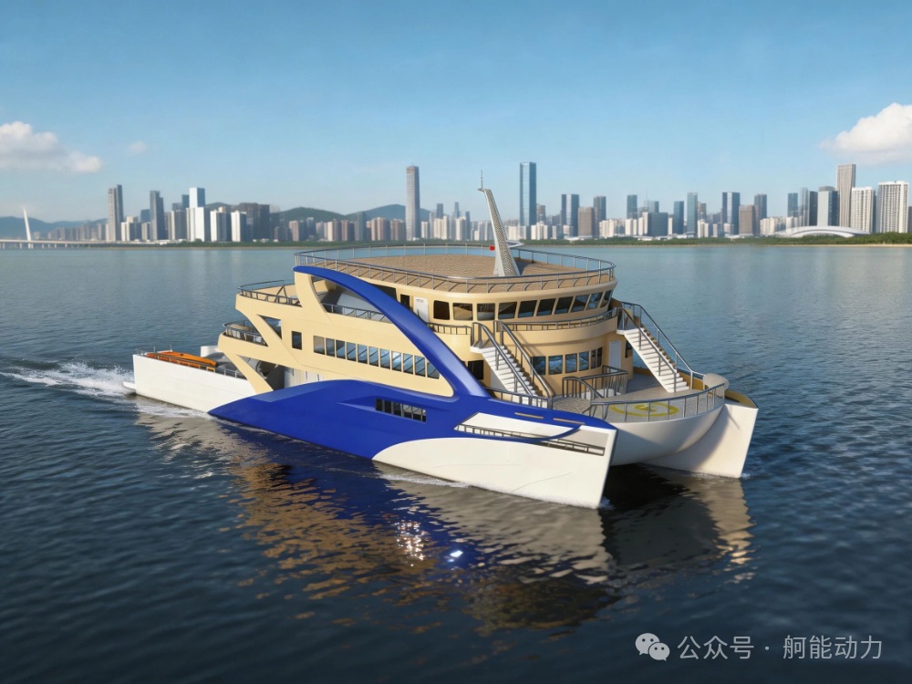 全国首艘海洋科普主题新能源双体客船广西开工！舸能动力配套全船电气控制系统！